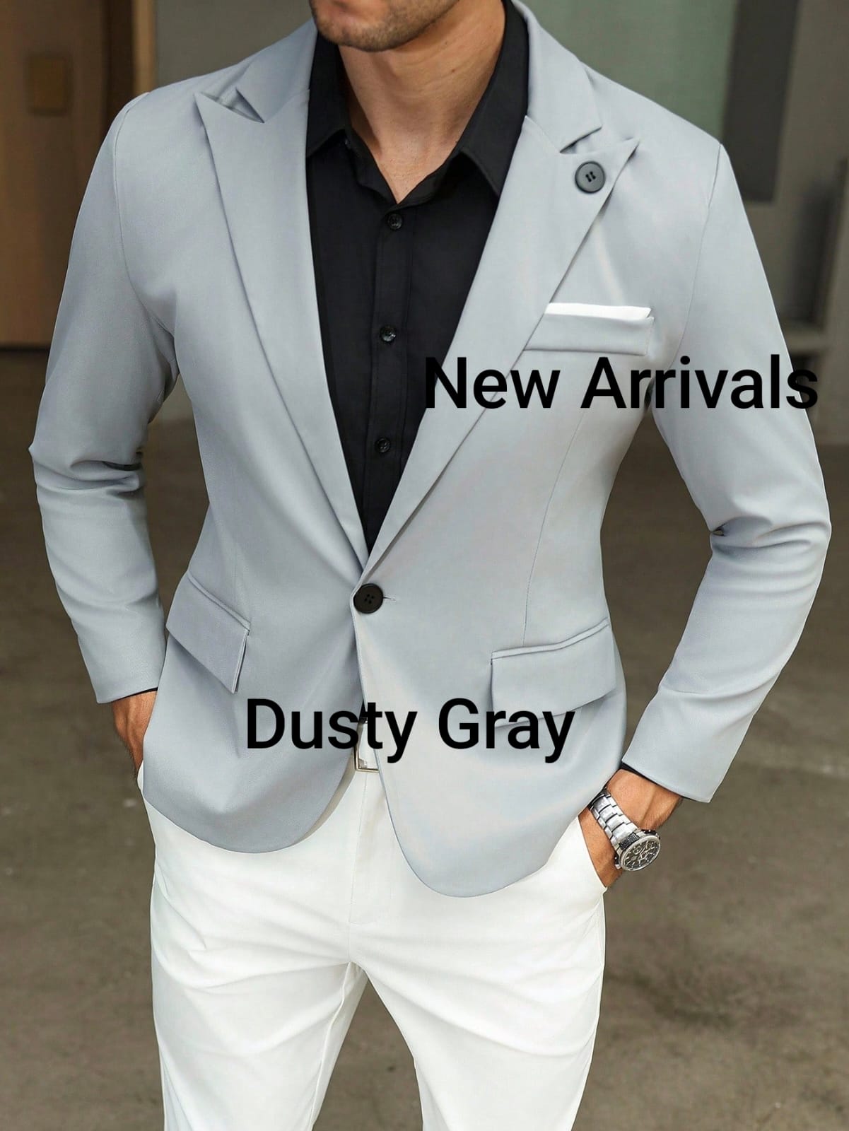 Men's Formal Jacket - Dusty Grey