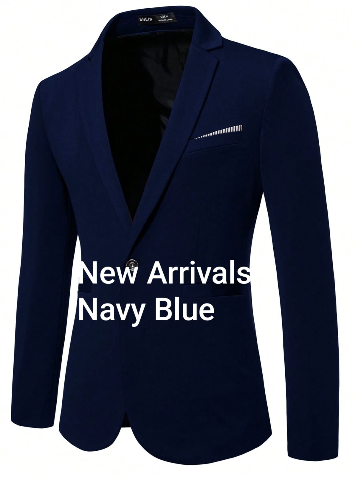 Royalty Men's Blazer - Navy Blue