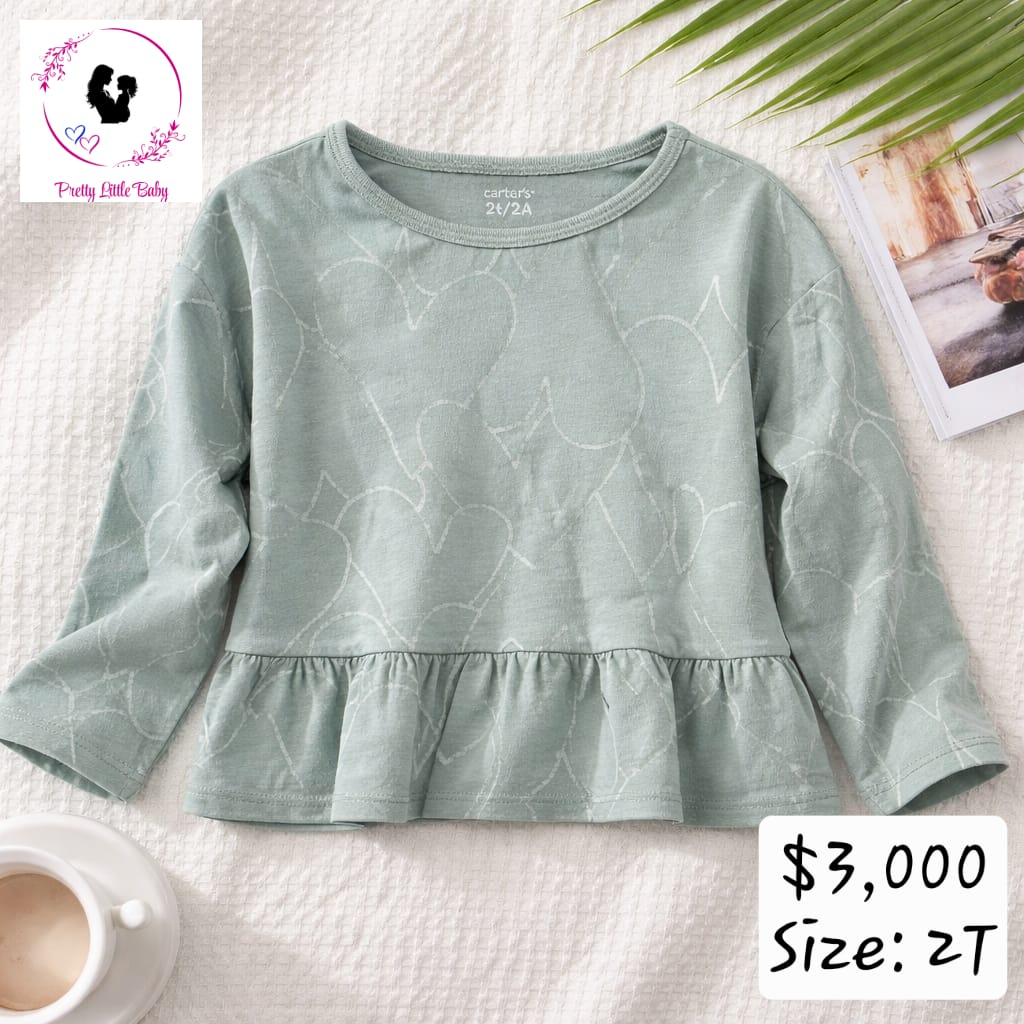 Girl's Heart Patterned Shirt