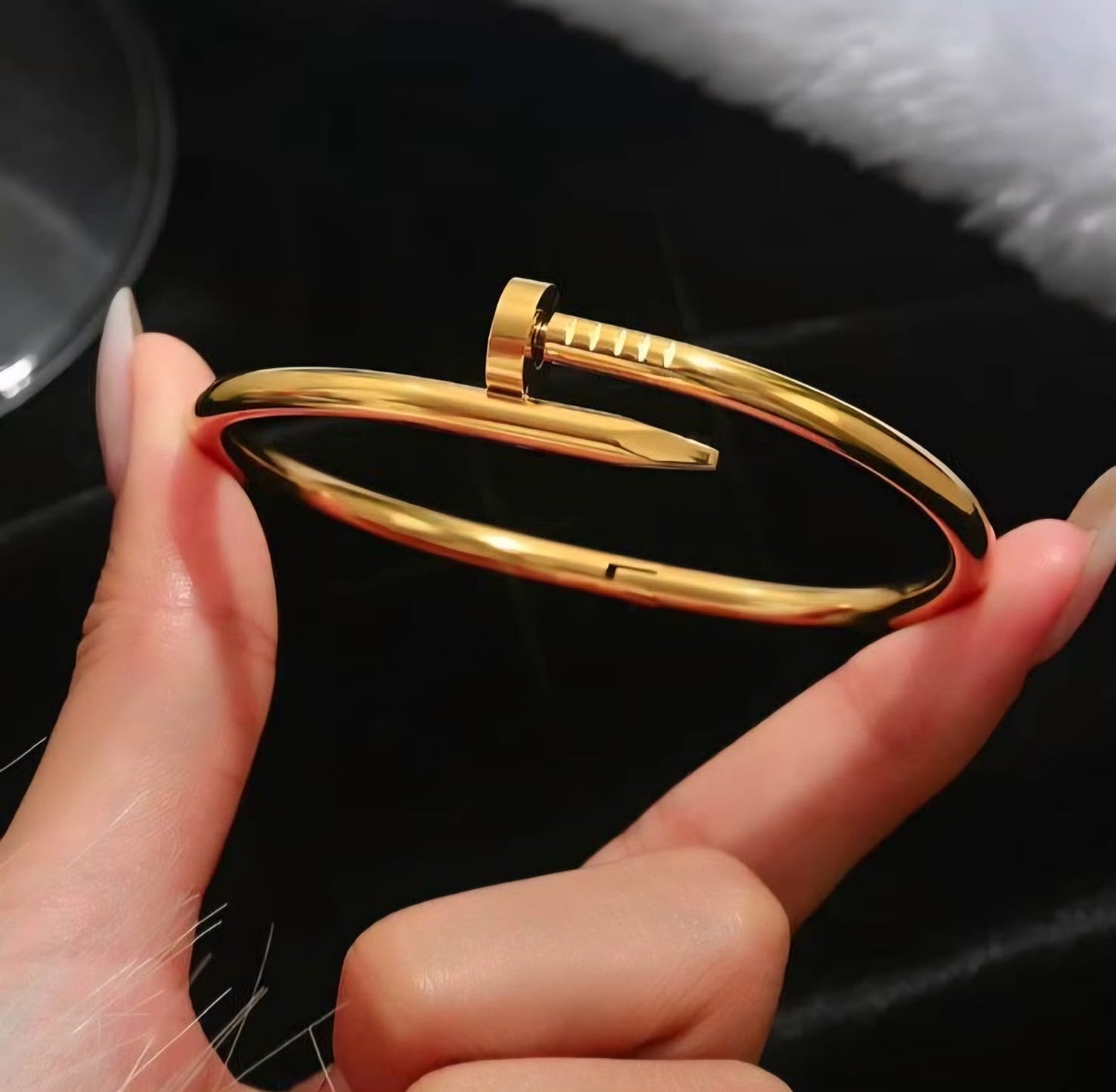 Nail Bracelet - Gold & Silver