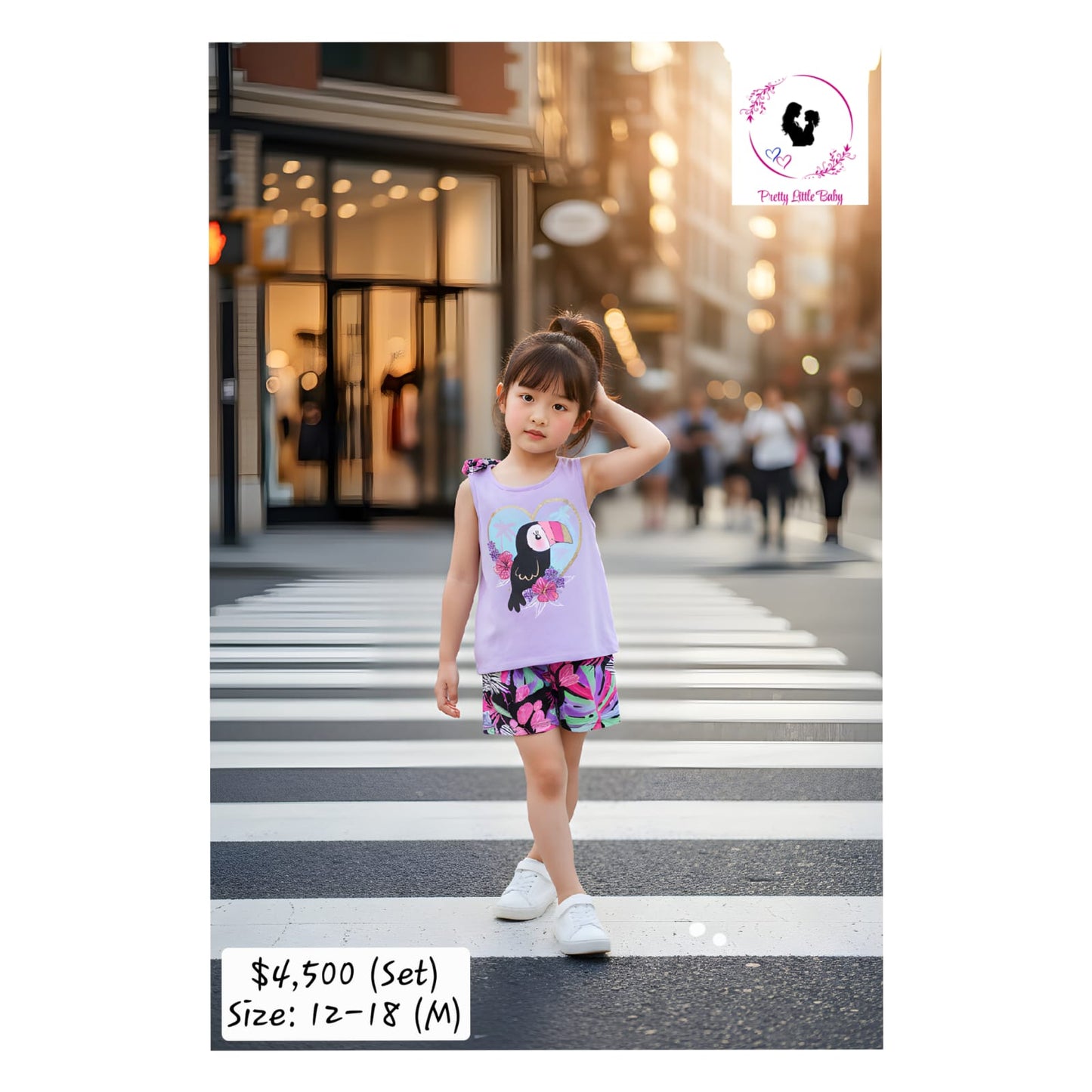 Baby Girl's Tropical Set