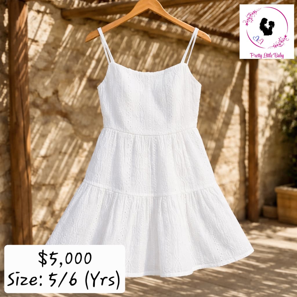 Girl's White Summer Dress (5/6 Years)
