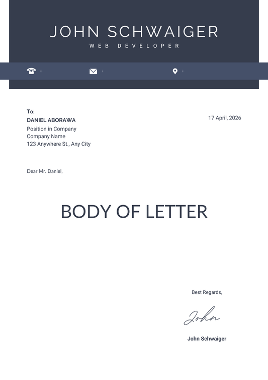 Cover Letter
