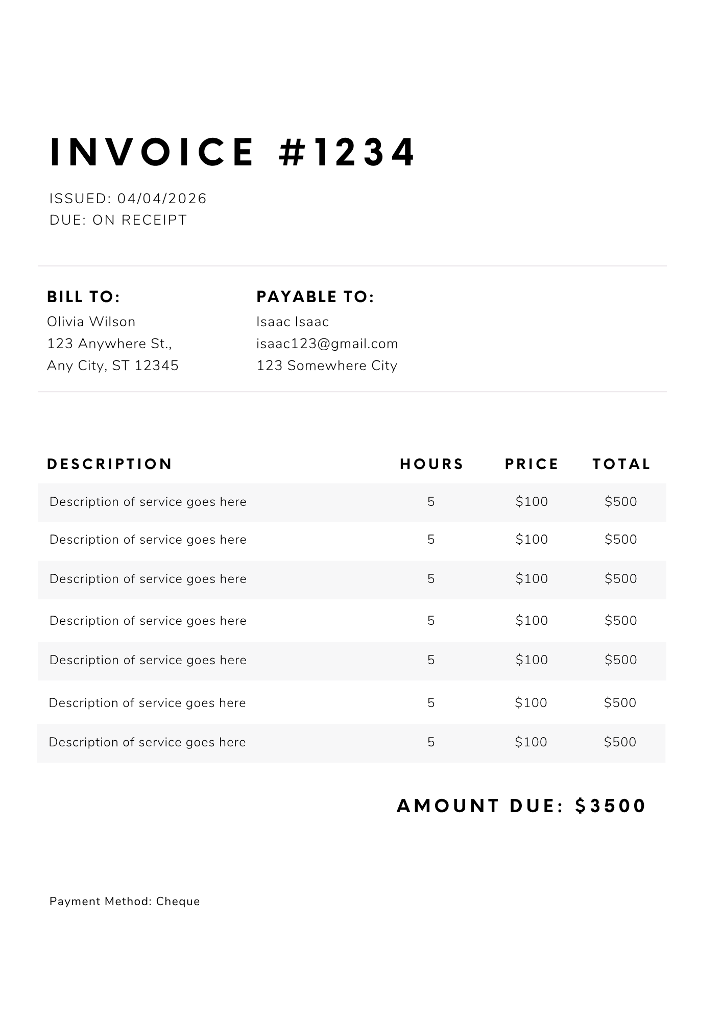 Business Design Package