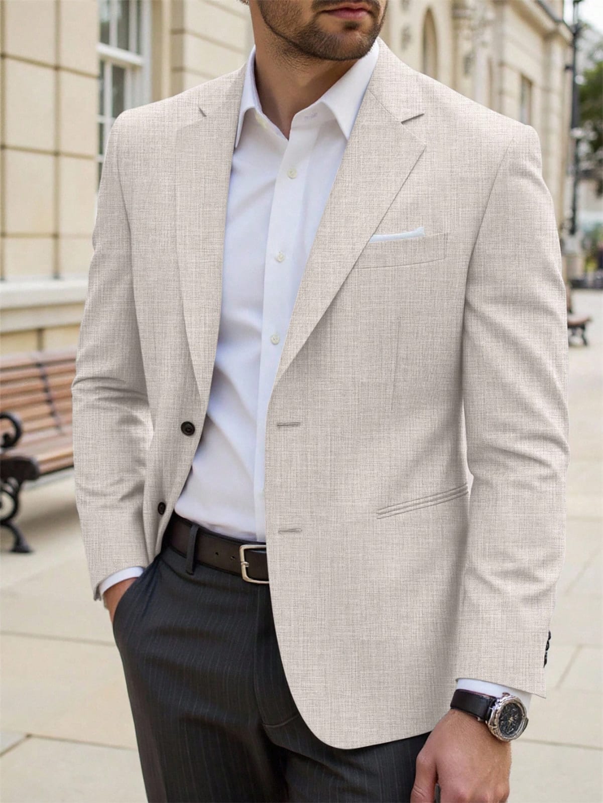 The Gentleman's Beige Blazer