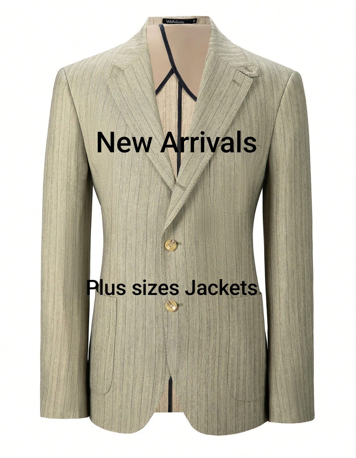 Men's Jacket - Plus Size