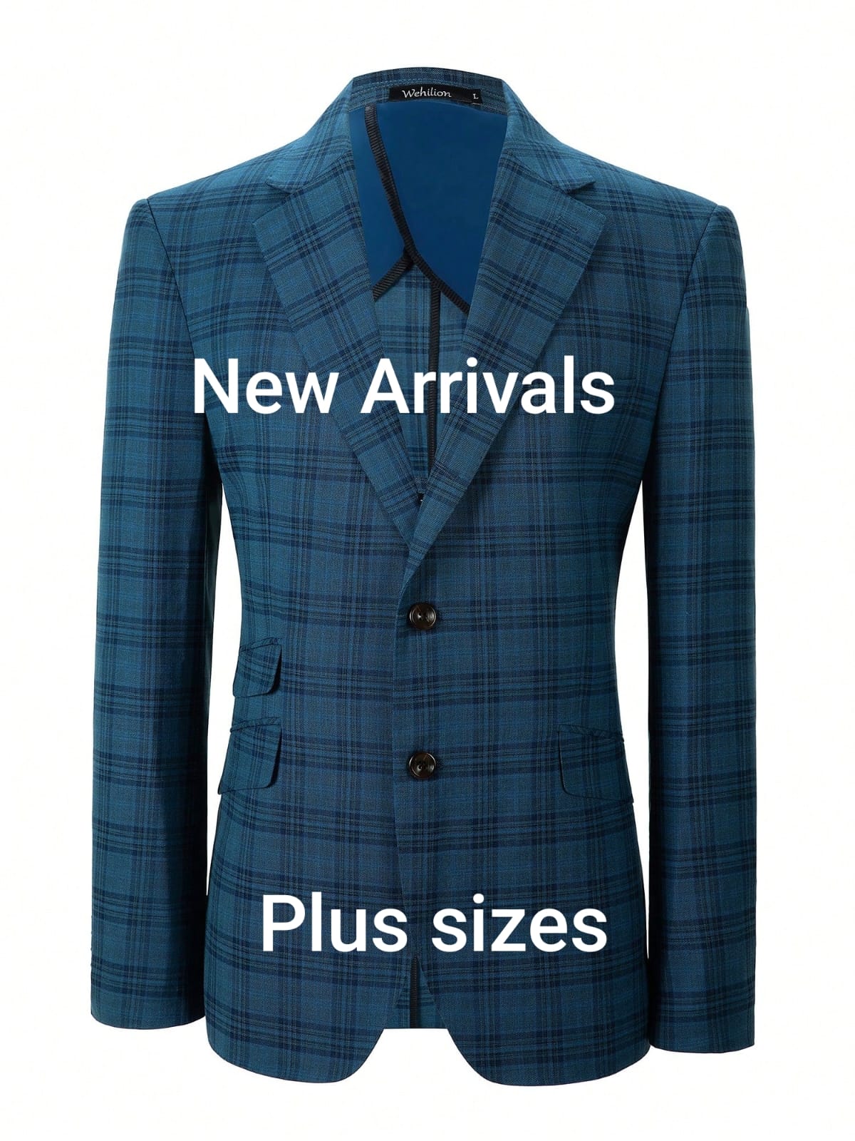 Blue Chequered Men's Blazer