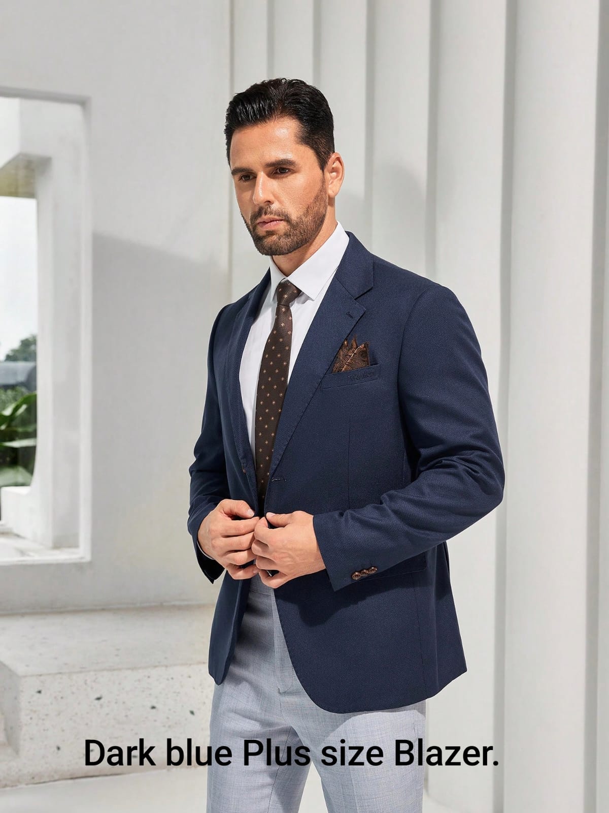 Navy Blue Plus Sized Blazer