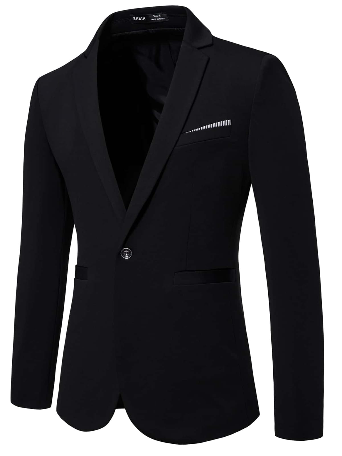 Jet Black Men's Blazer