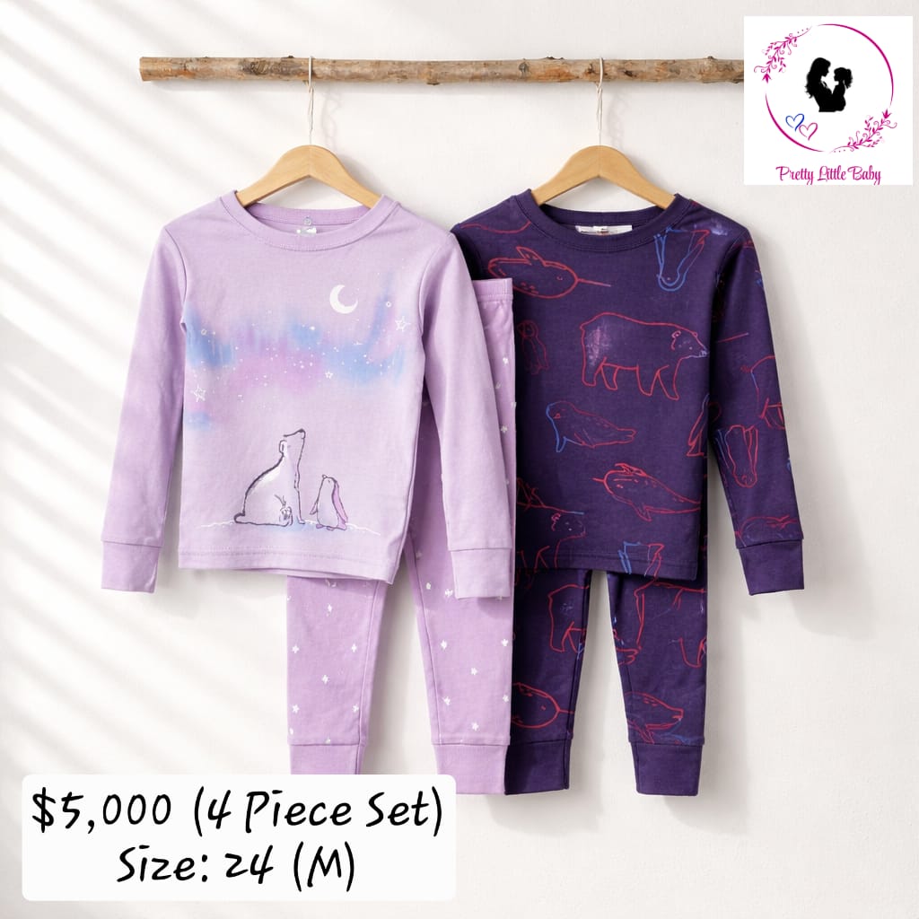 Toddler Girl's 4 Piece Animal Print Set