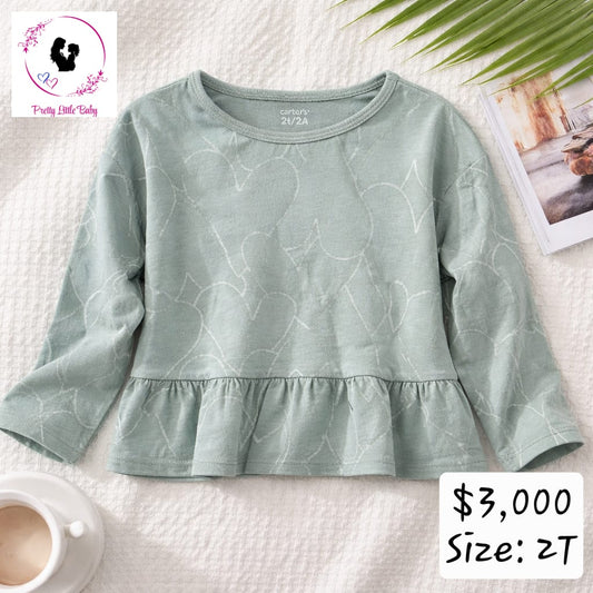 Girl's Heart Patterned Shirt
