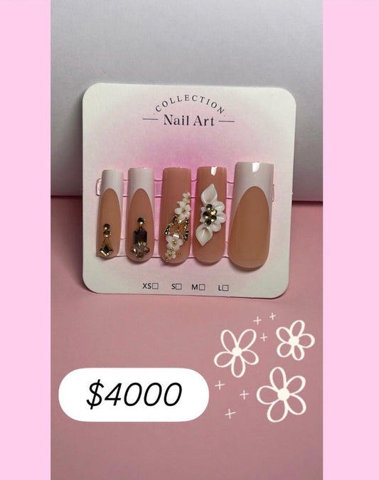 French Tips Press On Nails