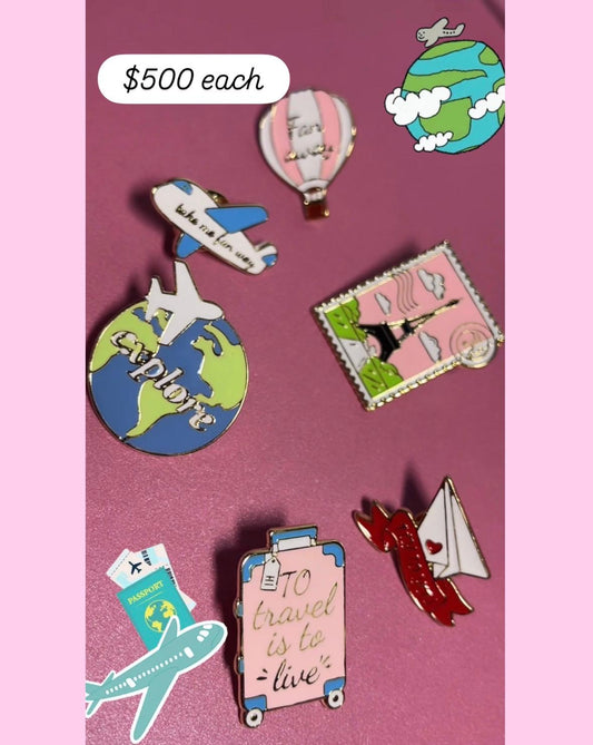 Travel Button Pins