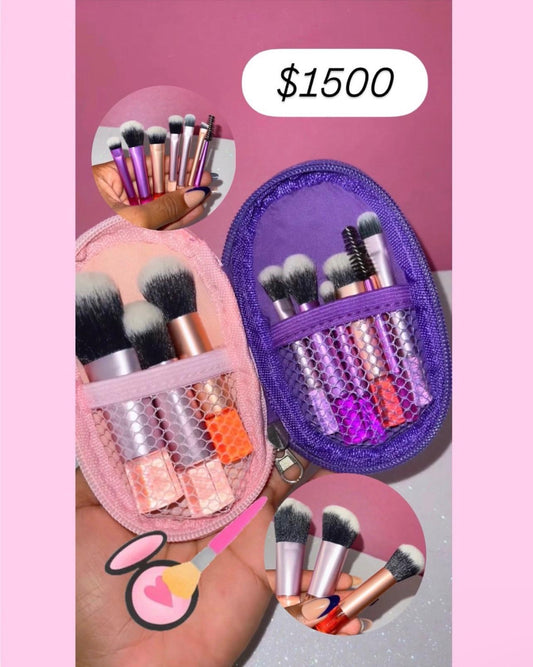 Mini Makeup Brush Set - Perfect for Travel