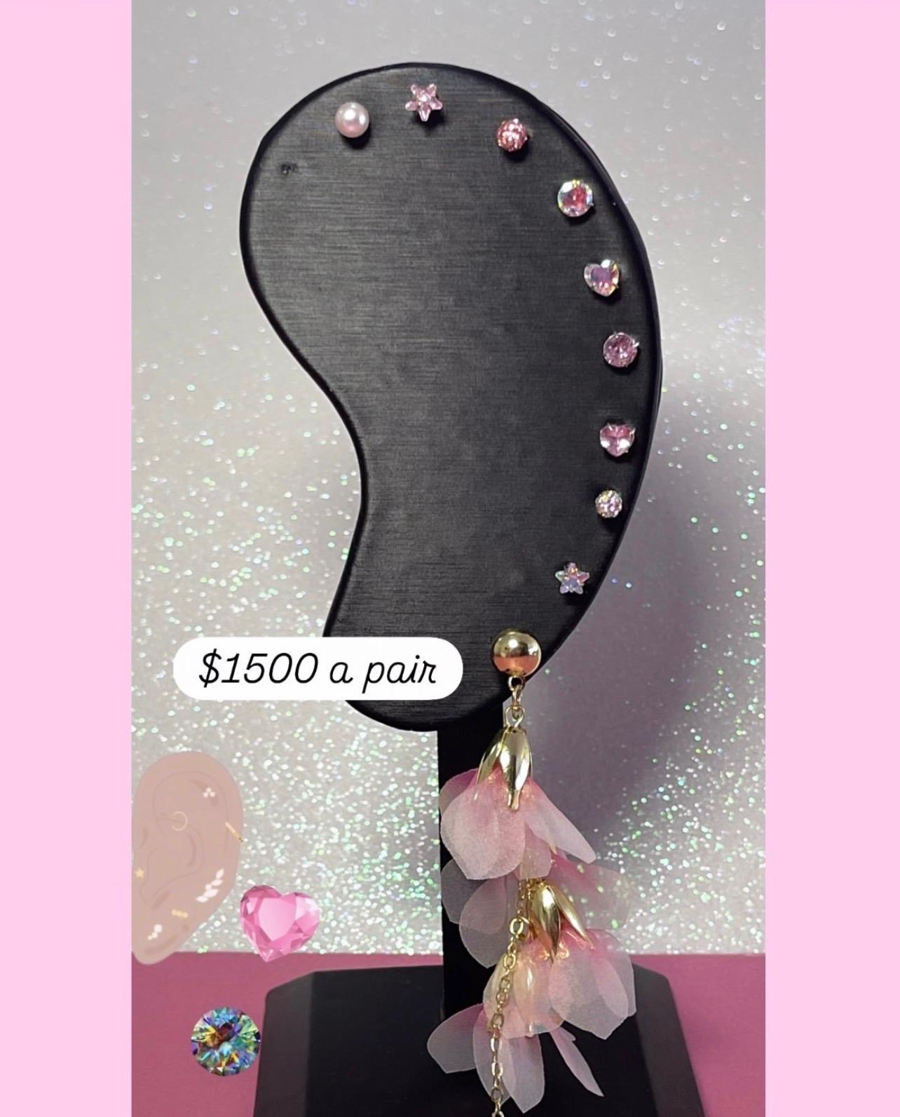Pink Earrings