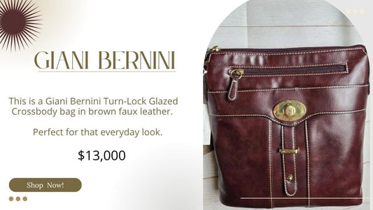 Giani Bernini Brown Crossbody Bag