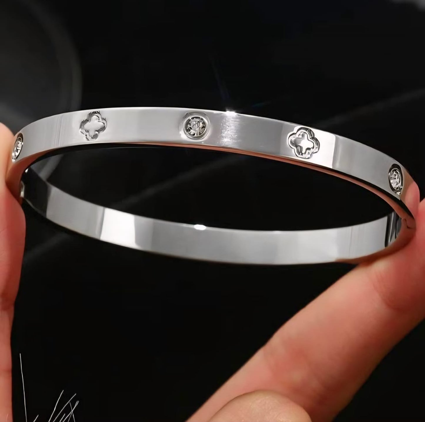 Clover & Diamond Bracelets - Gold & Silver