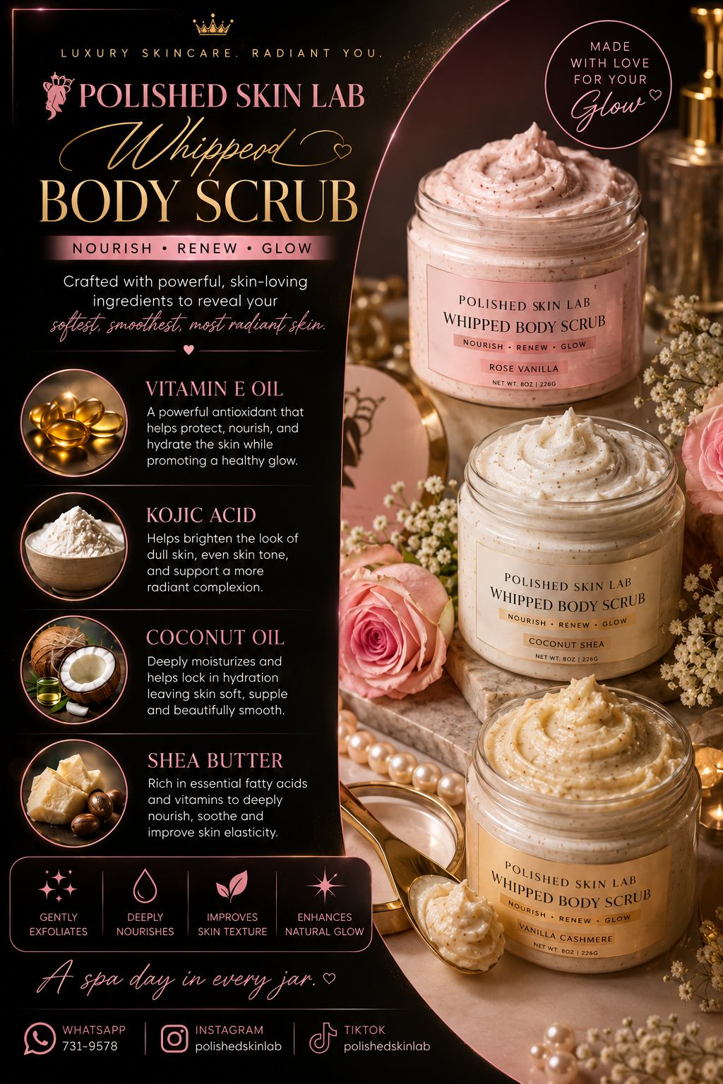Natural Whipped Body Scrubs