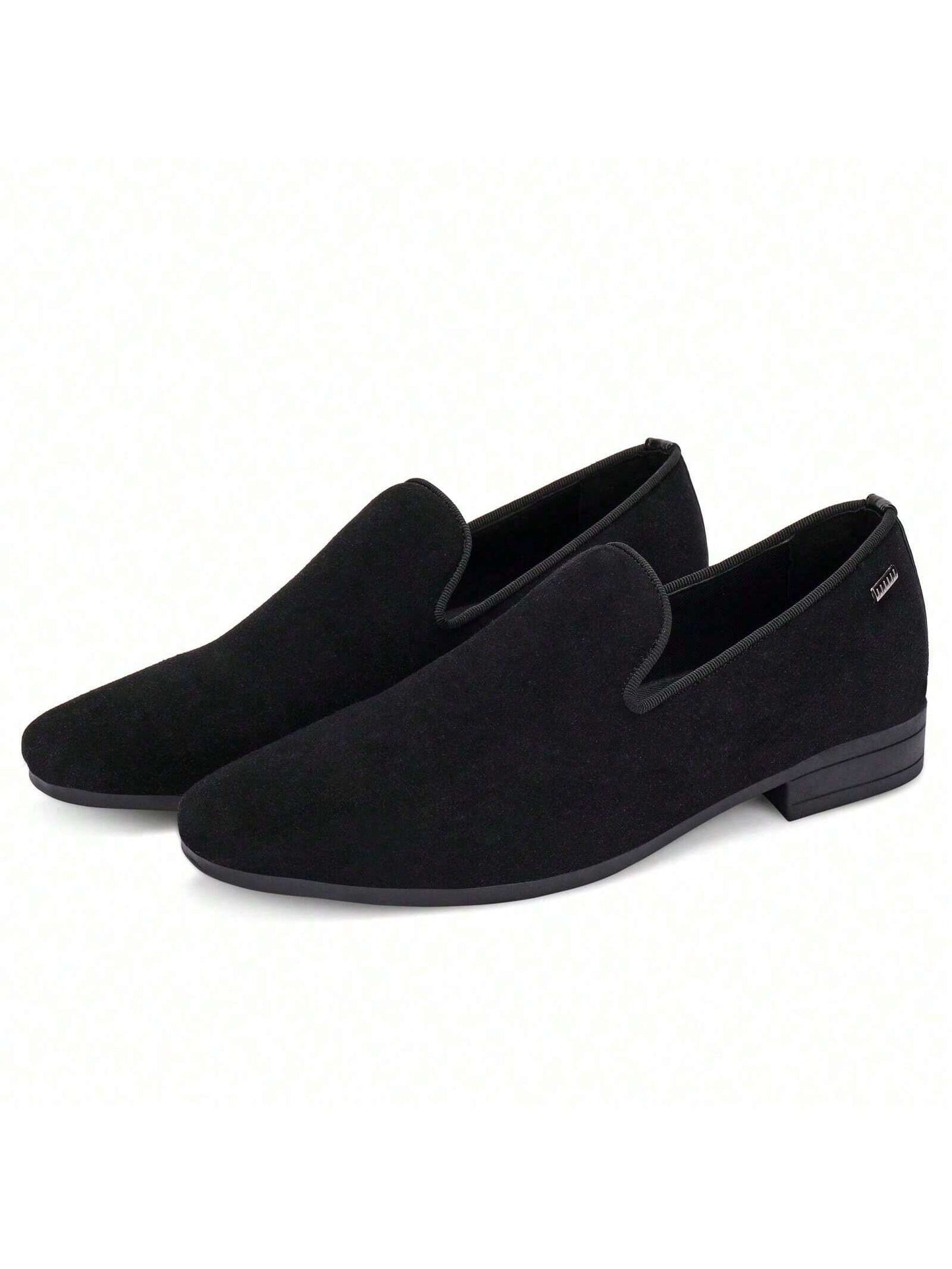 Men's All Black Suede Loafers