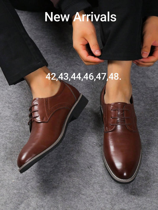 Men's Brown Laced Dress Shoes