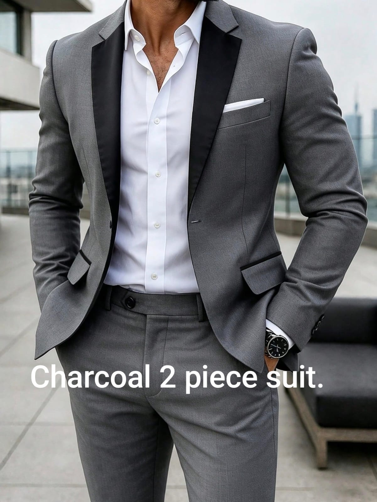Charcoal Two Piece Suit