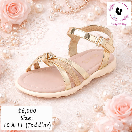 Toddler Girl Gold Sandals