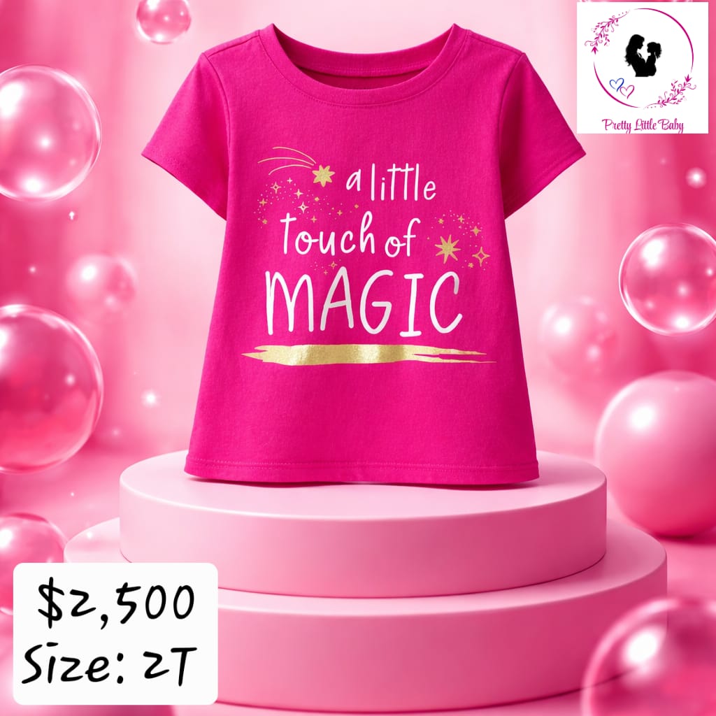 Toddler Girl's Vibrant Pink Shirt - 2T