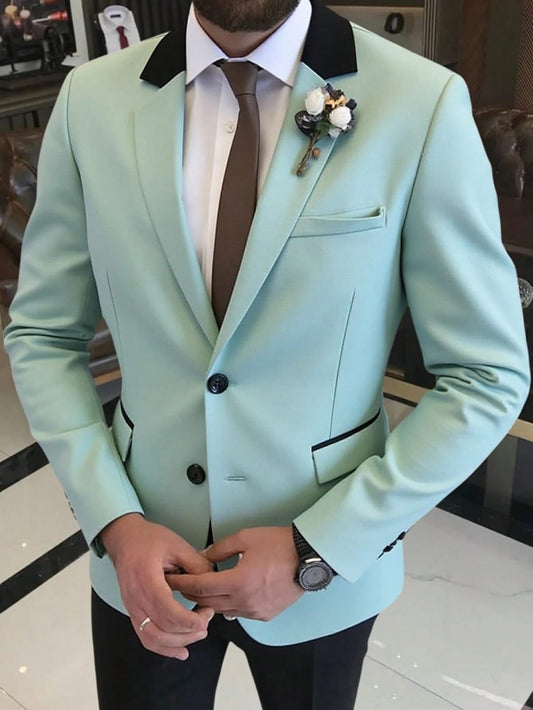 Men's Blazer - Mint Green