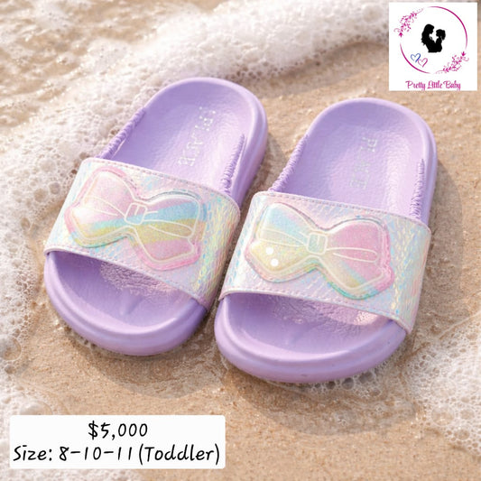 Toddler Girl's Pink Slides