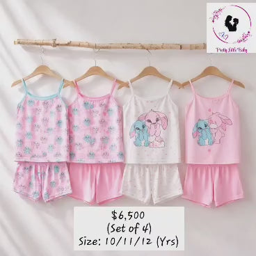 Girl's Pajamas (Set of 4)