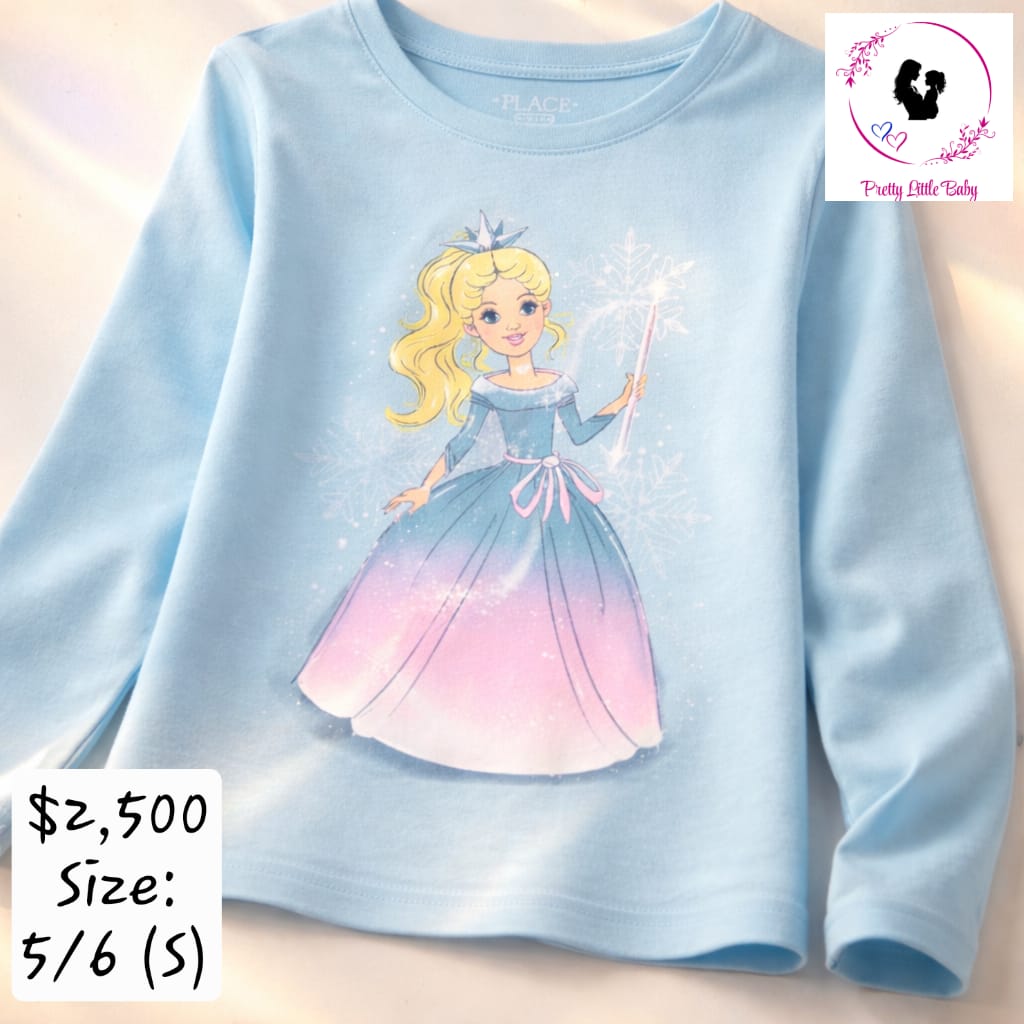 Girl's Princess Long Sleeved Shirt