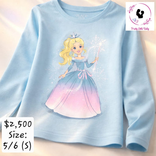 Girl's Princess Long Sleeved Shirt