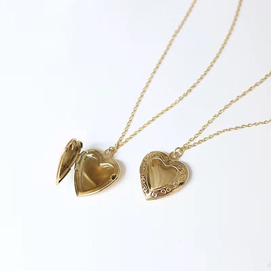 Open Heart Pendant Necklace