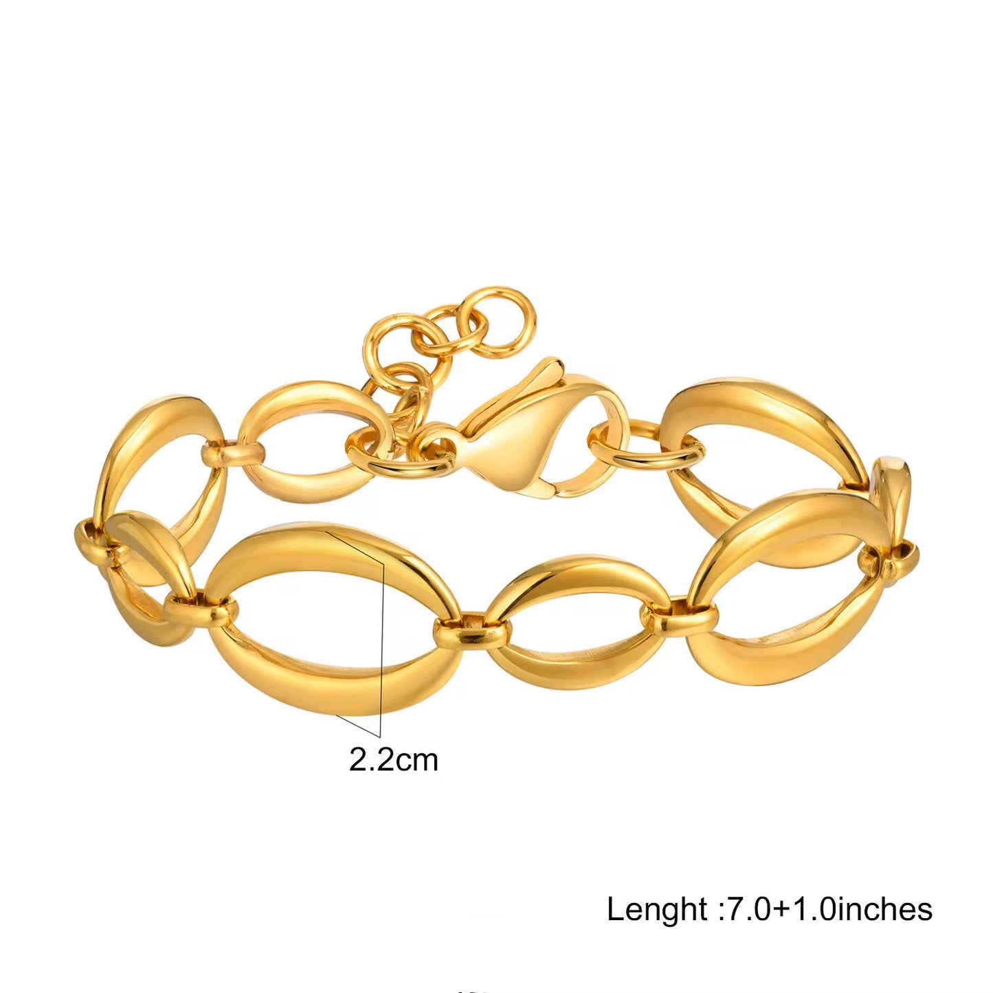 Chunky Oval Bracelet