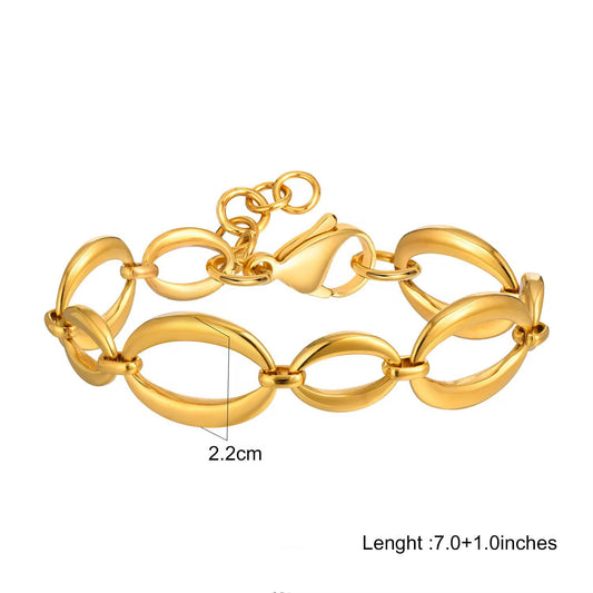 Chunky Oval Bracelet