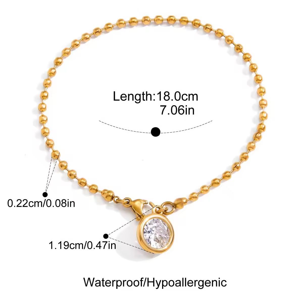 Diamond Pendant Bracelet