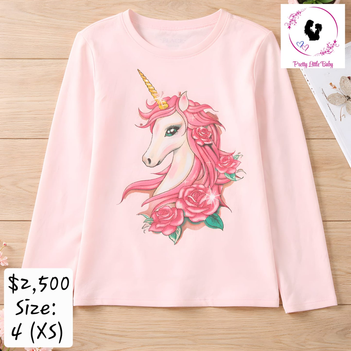 Girl's Pink Unicorn Shirt