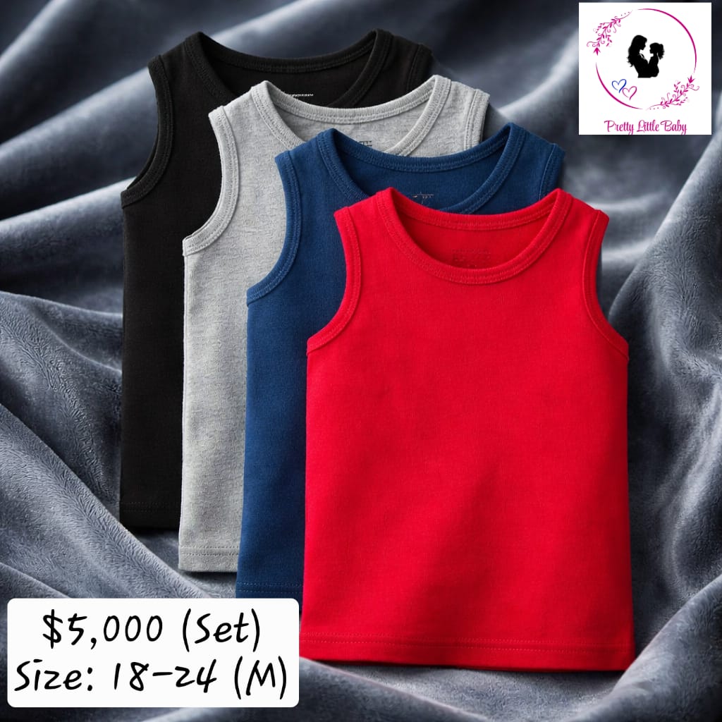 Baby Boy's Vest Set (4 Pieces)