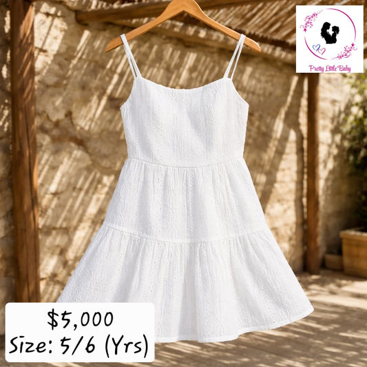 Girl's White Summer Dress (5/6 Years)